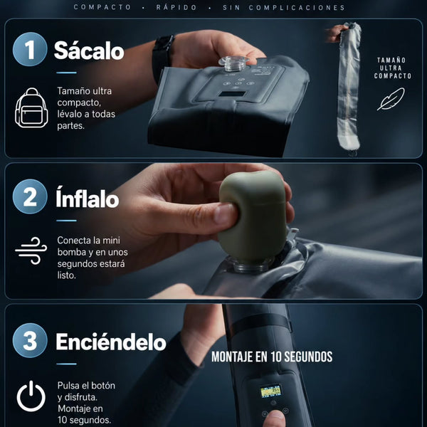 Cómo se usa la LumaAir: ínflala y enciéndela